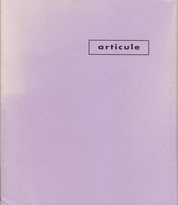 articule : Livret de programmation 1998-1999
