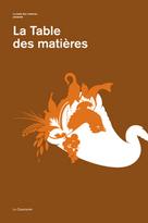 La table des matières