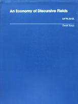 An Economy of Discursive Fields. Lot 94, E6-03.